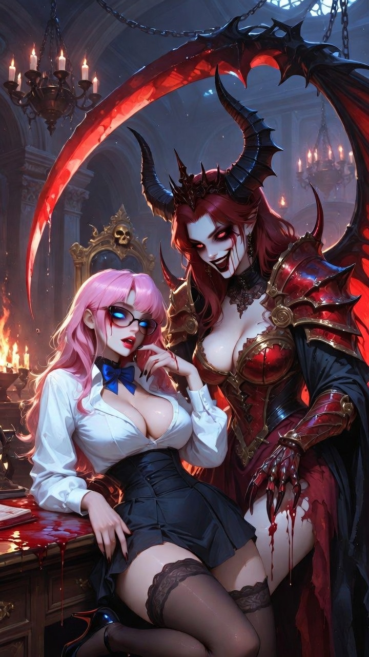 Pink Corruption and Crimson Demon Queen