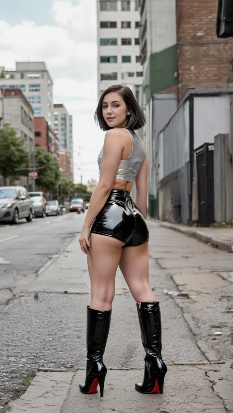 Urban Heat — Latex Street Style Confidence Walk