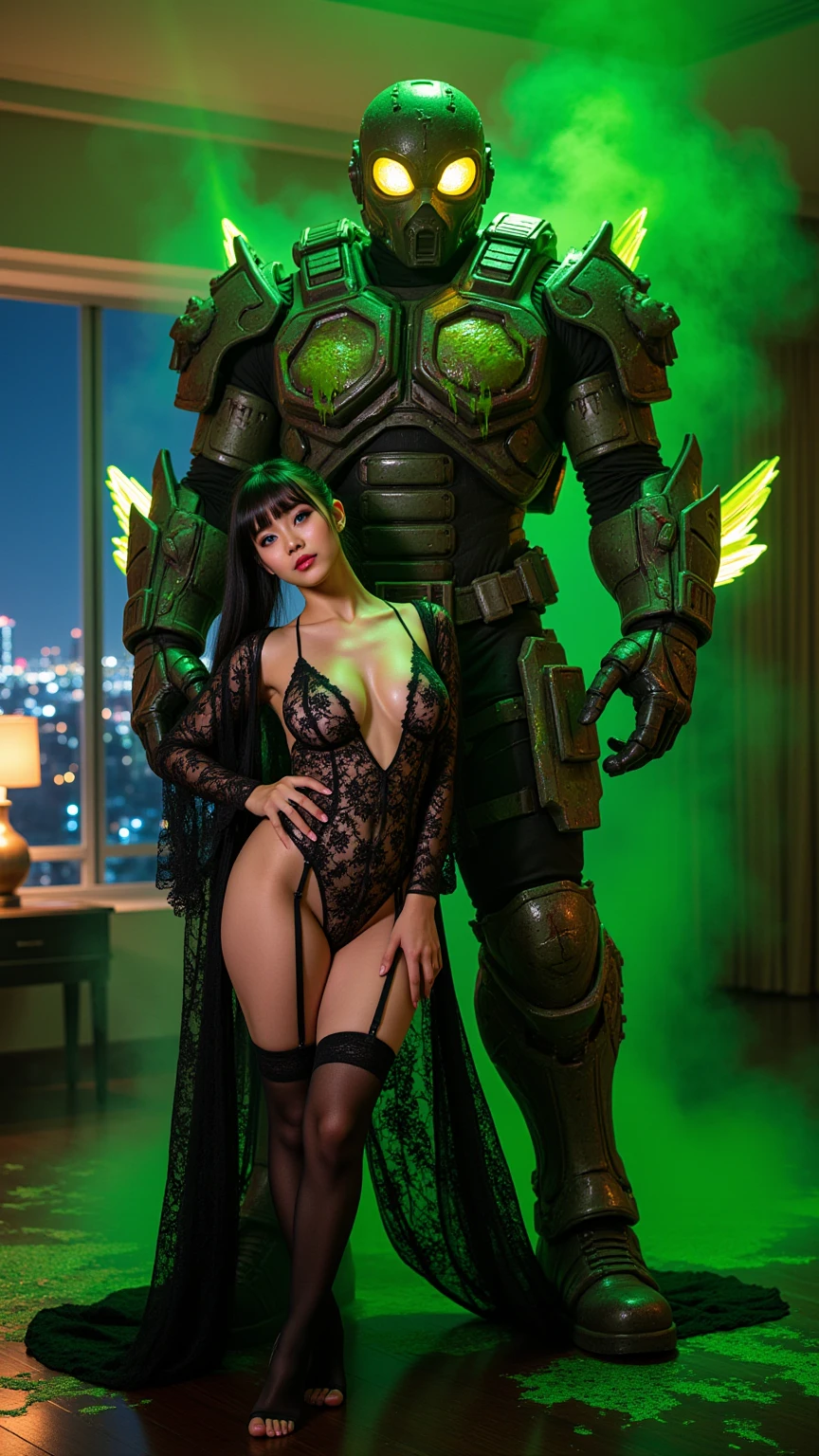 Toxic Slime Mutant Guards Her Lace Seduction