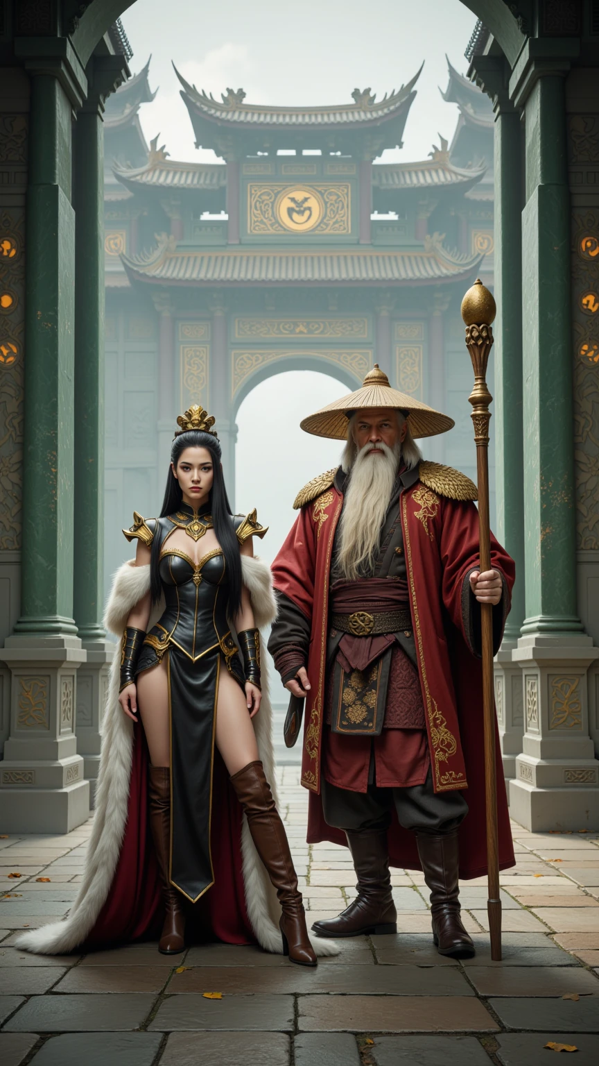 Imperial Empress and Ancient Master in Jade Temple