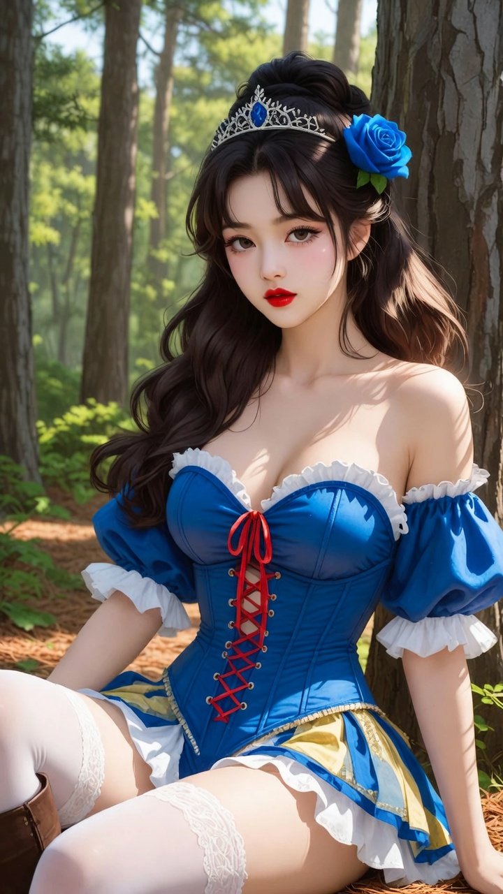 Enchanted Forest Princess in Corset Fantasy Style