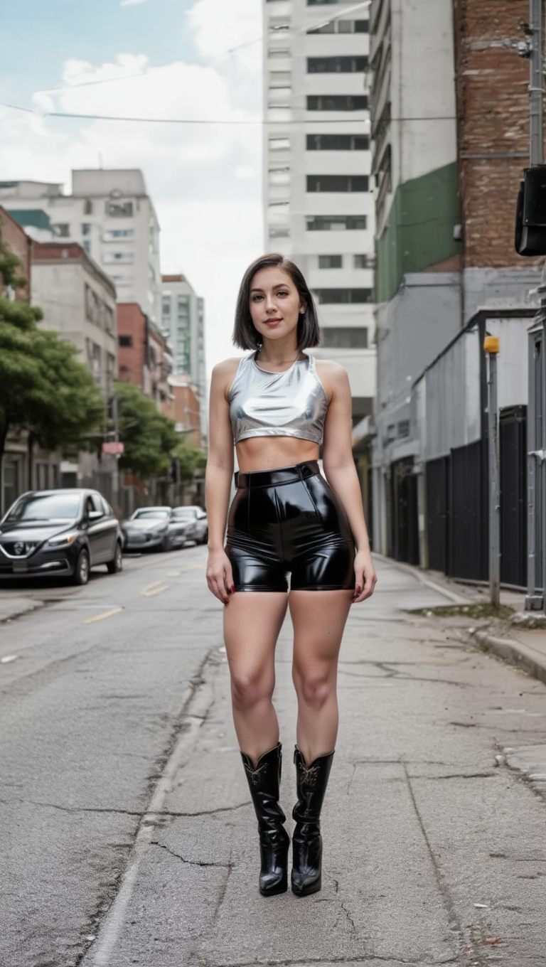 Urban Heat — Latex Street Style Confidence Walk