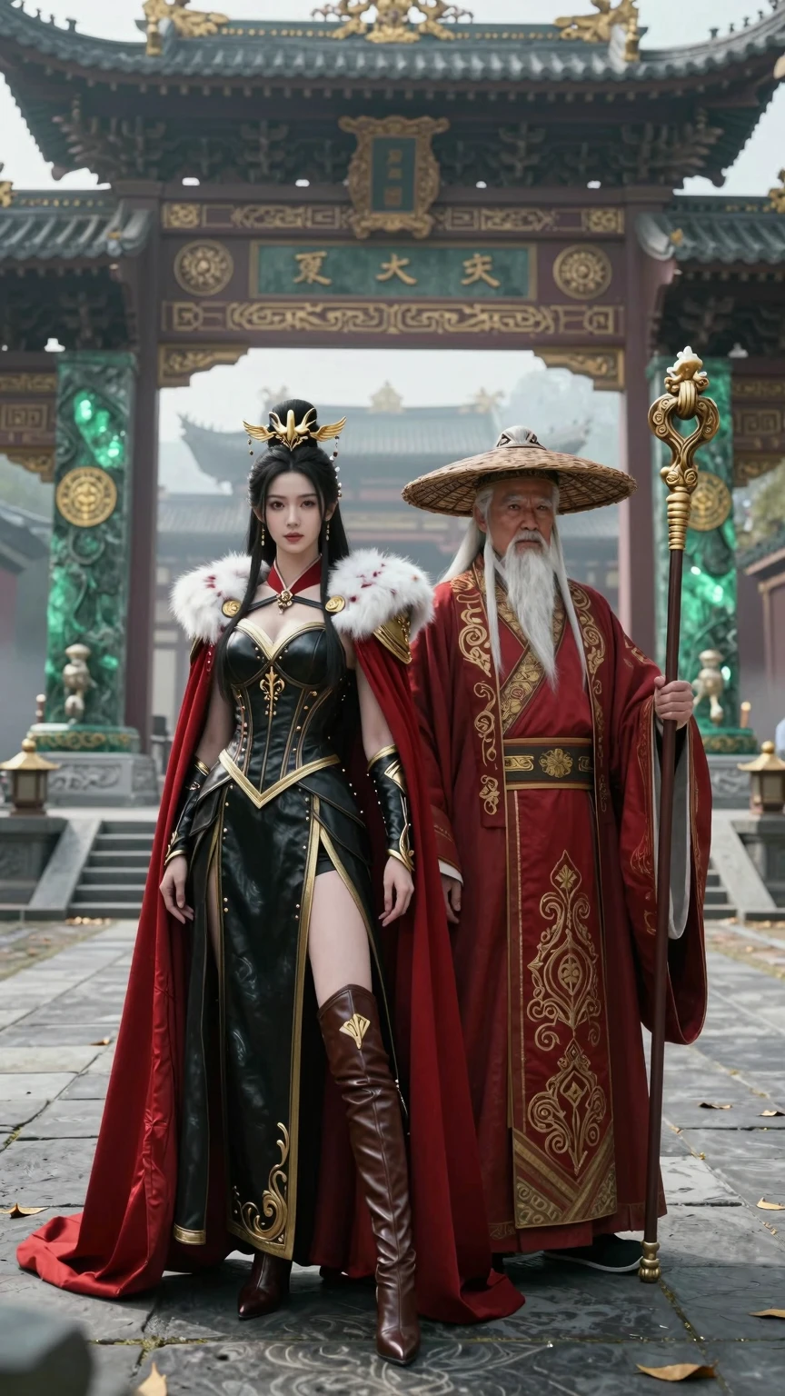 Imperial Empress and Ancient Master in Jade Temple
