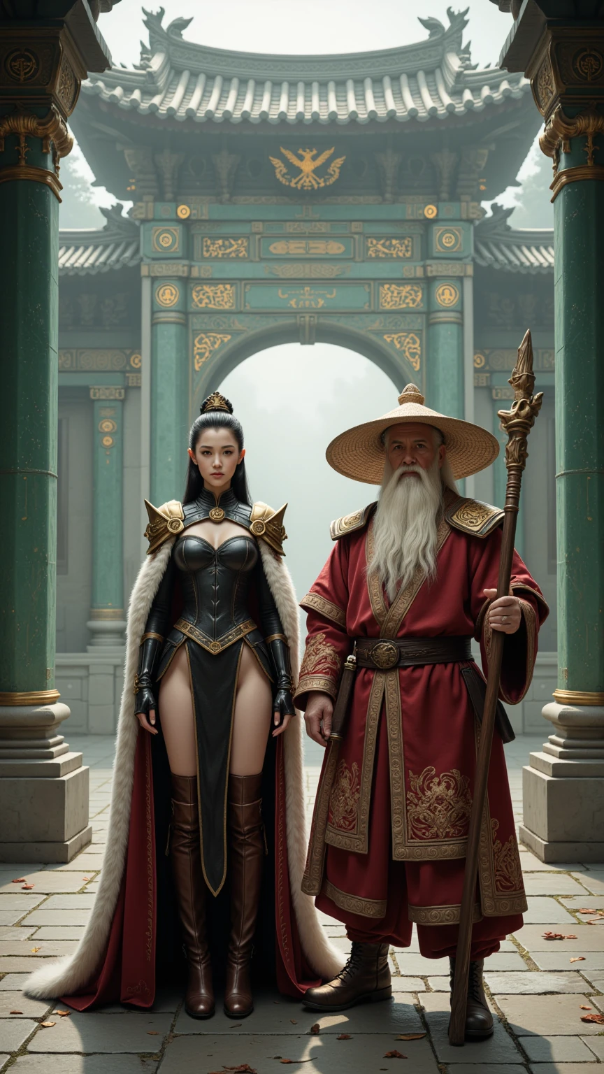 Imperial Empress and Ancient Master in Jade Temple