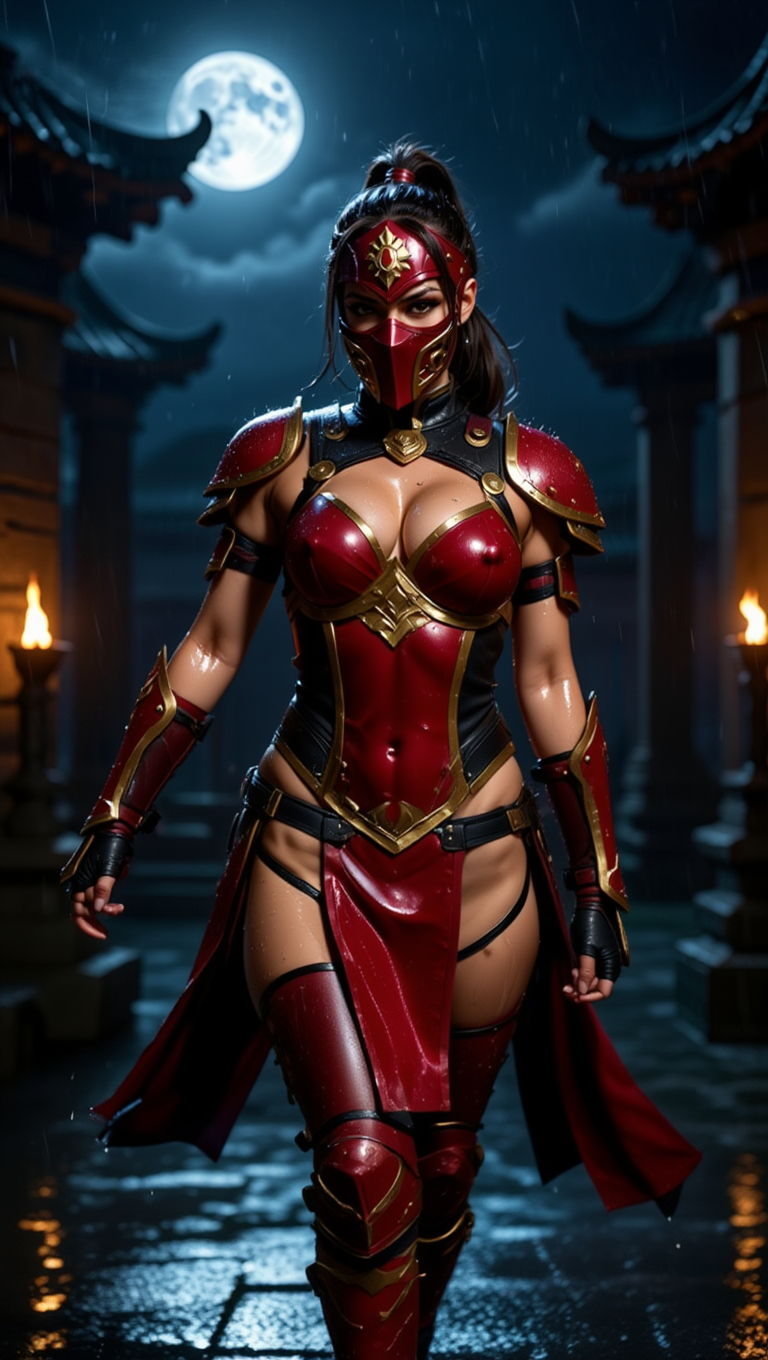 Crimson Moon Warrior — Forbidden Temple Night Seduction