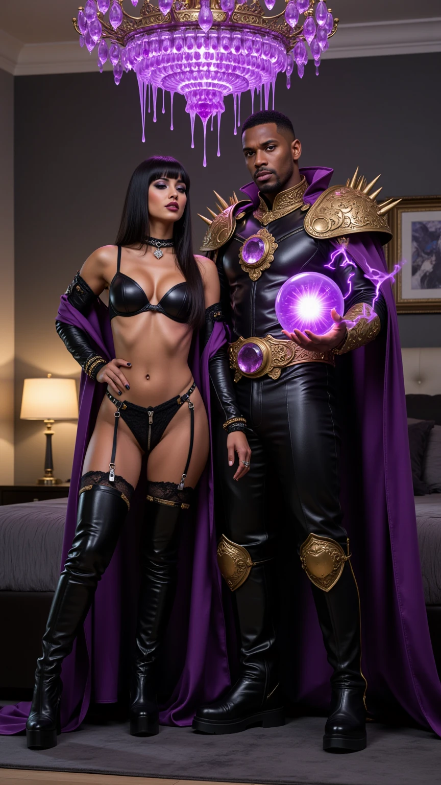 Purple Sorcerer and Leather Amethyst Temptress