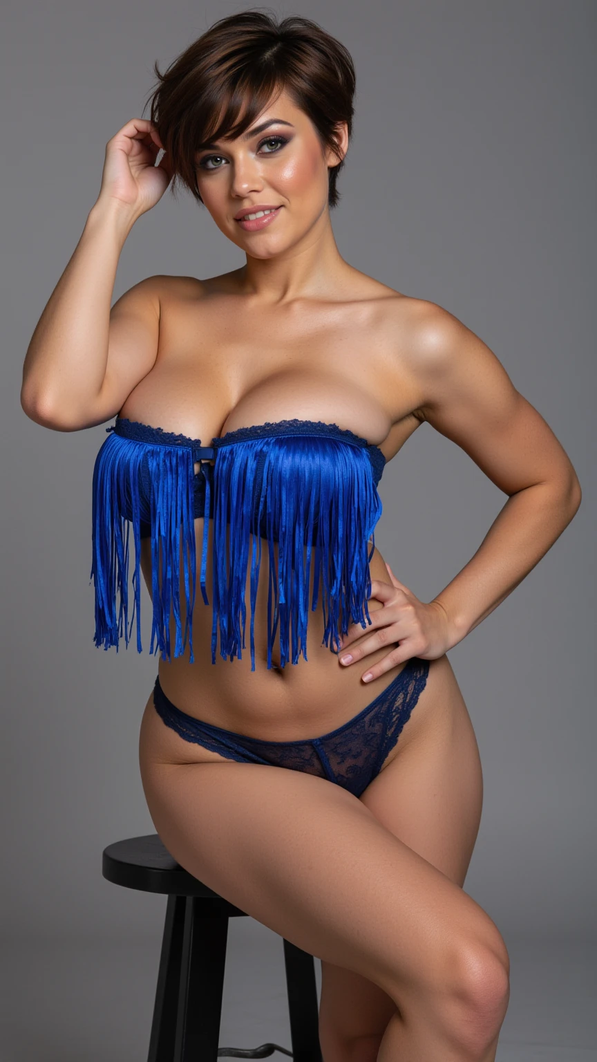 Navy Fringe Temptress – Studio Confidence Unleashed