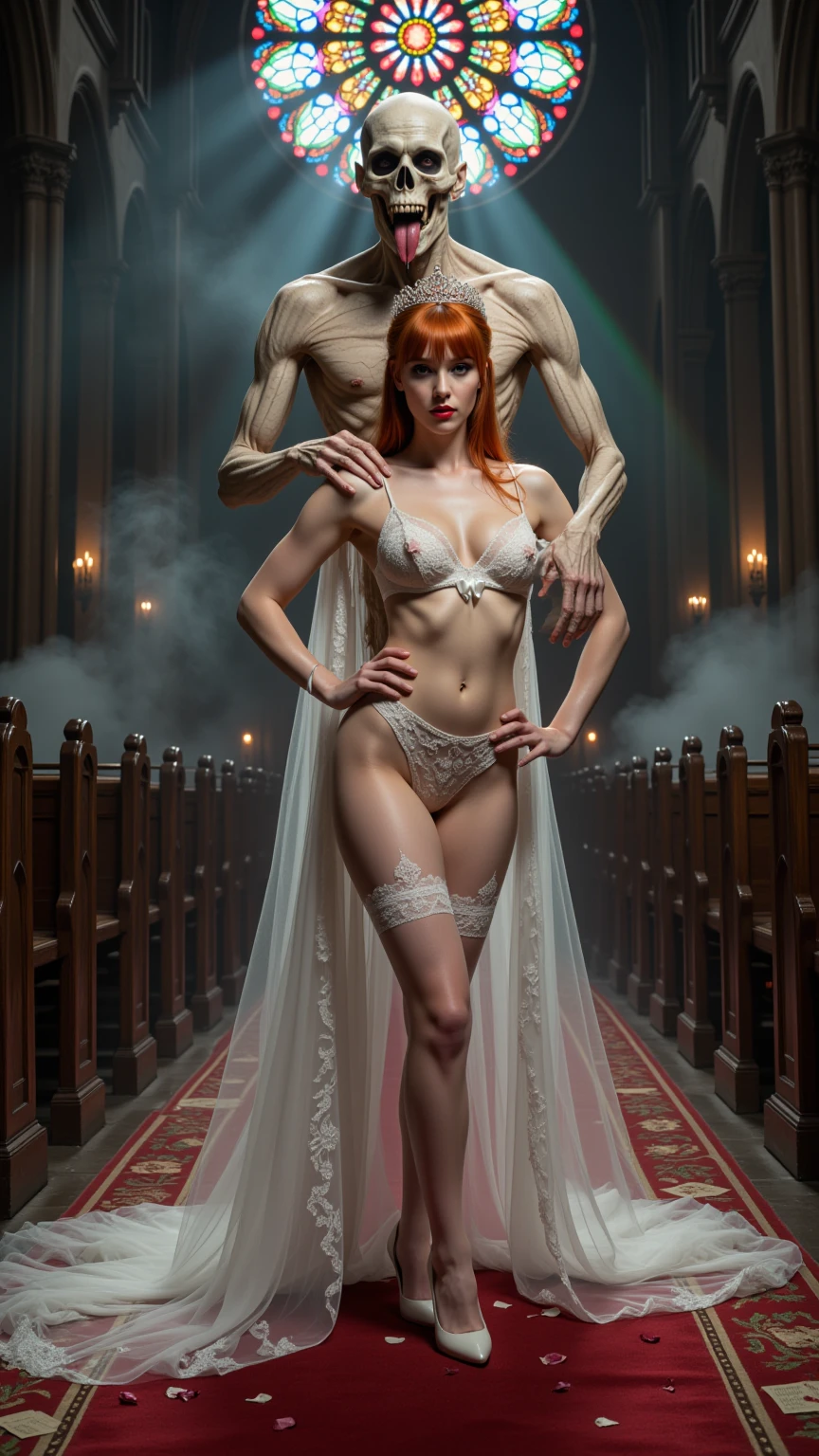 Demonic Groom Claims His Virgin Lace Bride