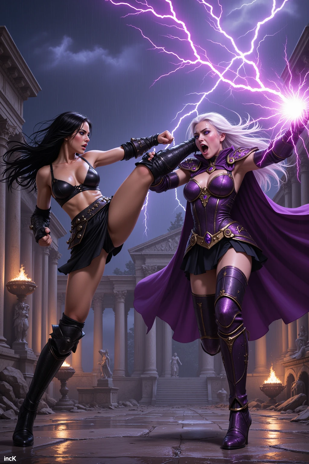Thunderstorm Duel: Dark Sorceress vs Lightning Warrior