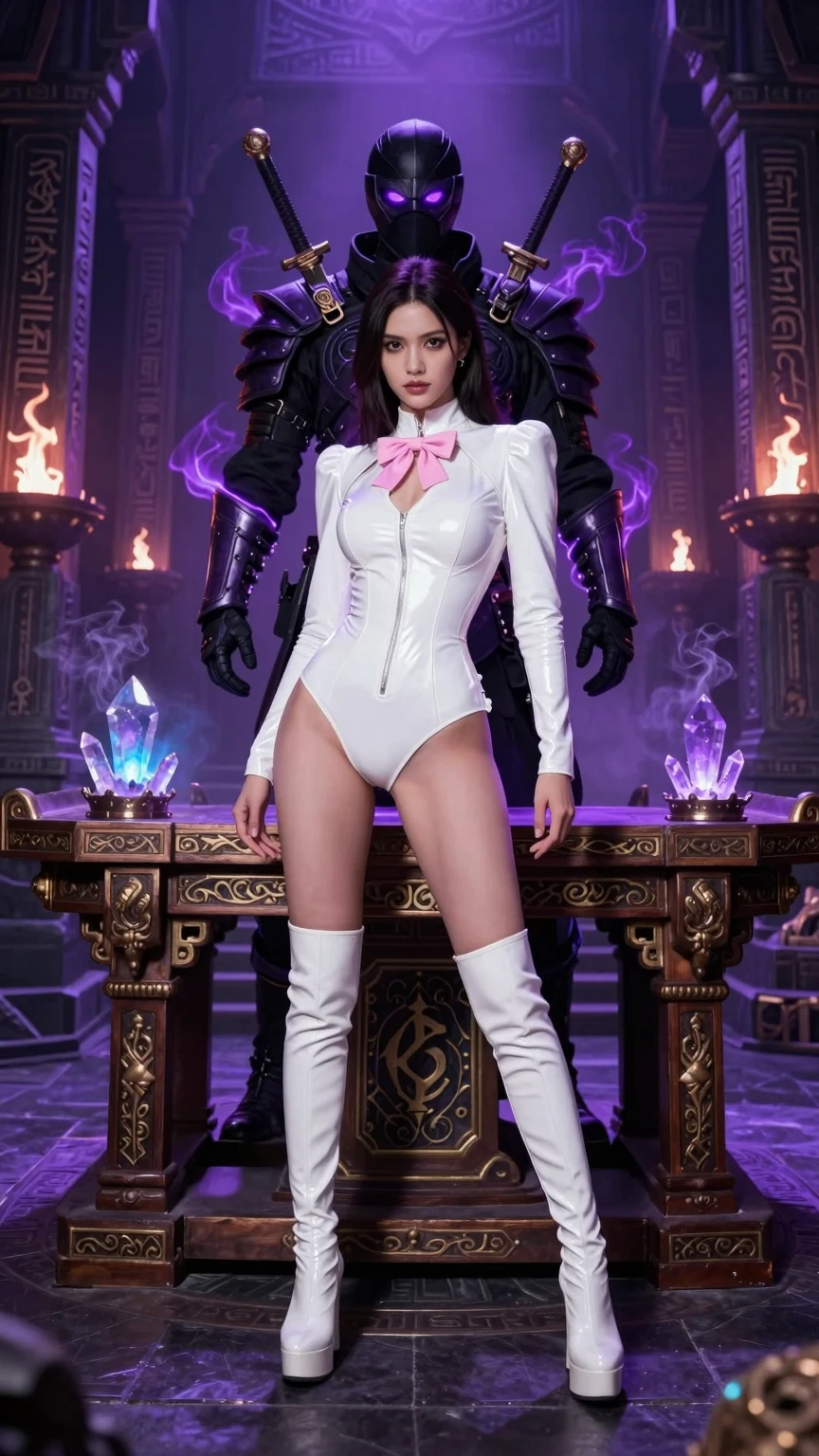 Arcane Temple Guardian and White Latex Enchantress