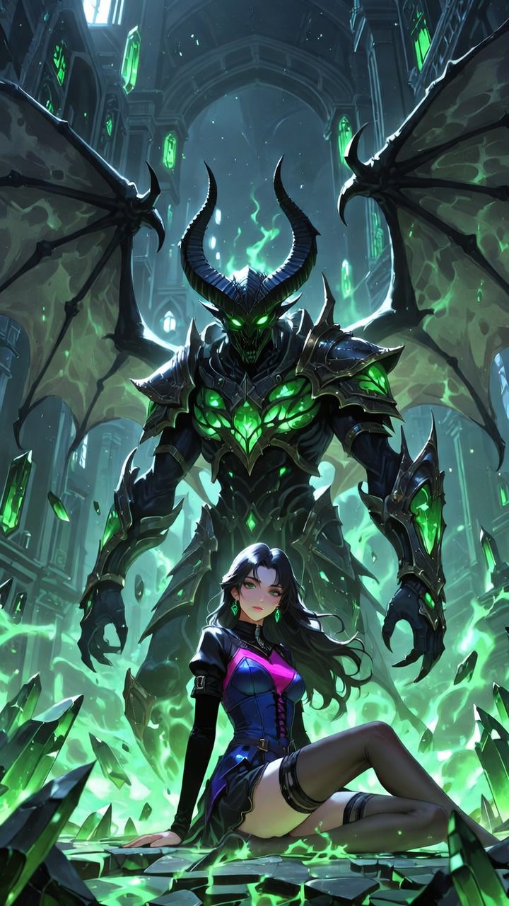 Dark Sorcery Guardian and Enigmatic Beauty