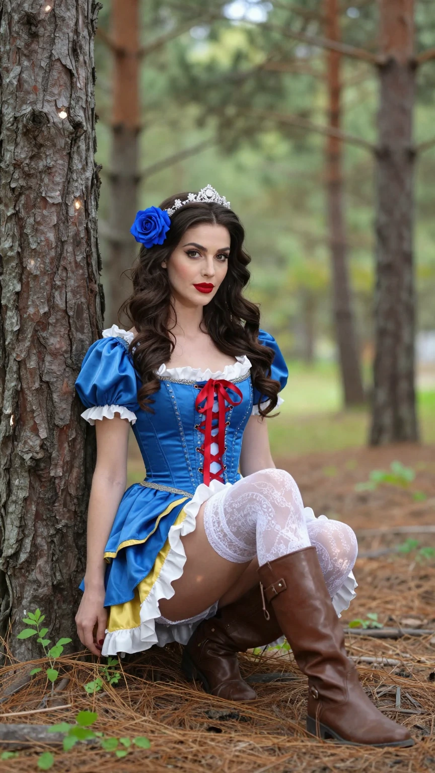 Enchanted Forest Princess in Corset Fantasy Style