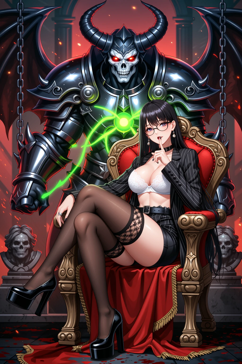 Seductive Secretary with Demonic Overlord