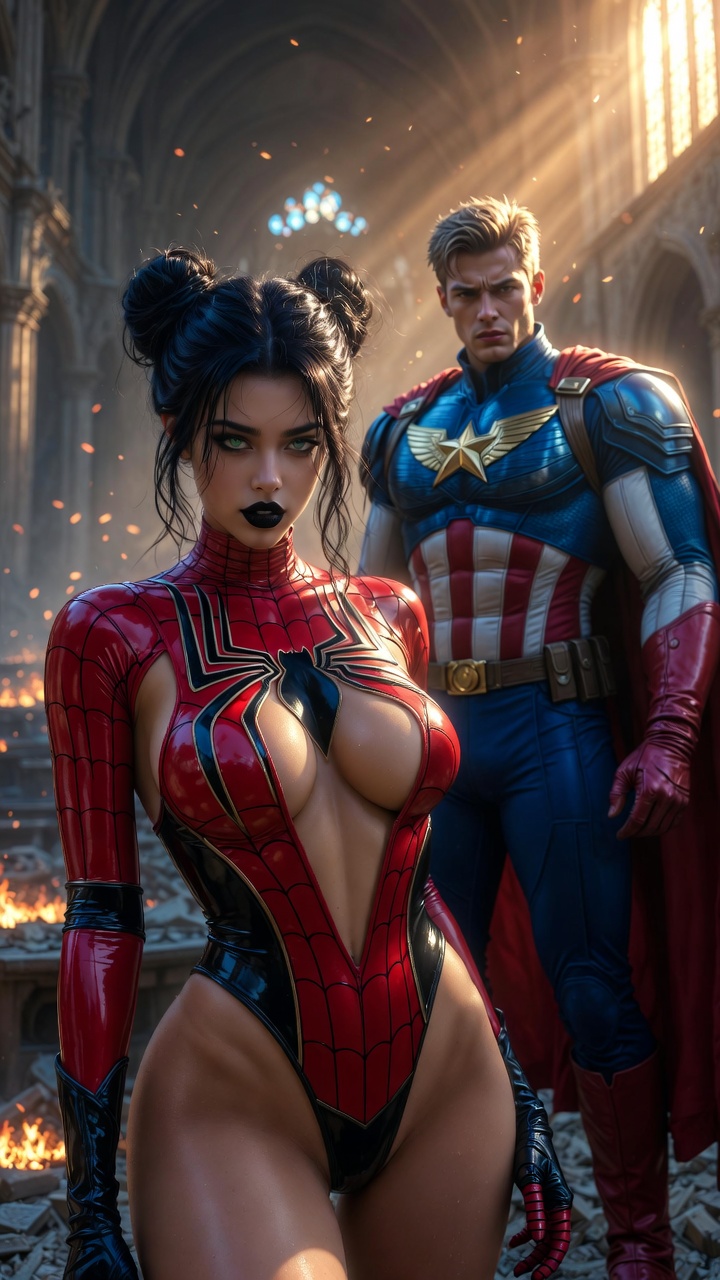 Spider Vixen & Eagle Sentinel – Cathedral Clash