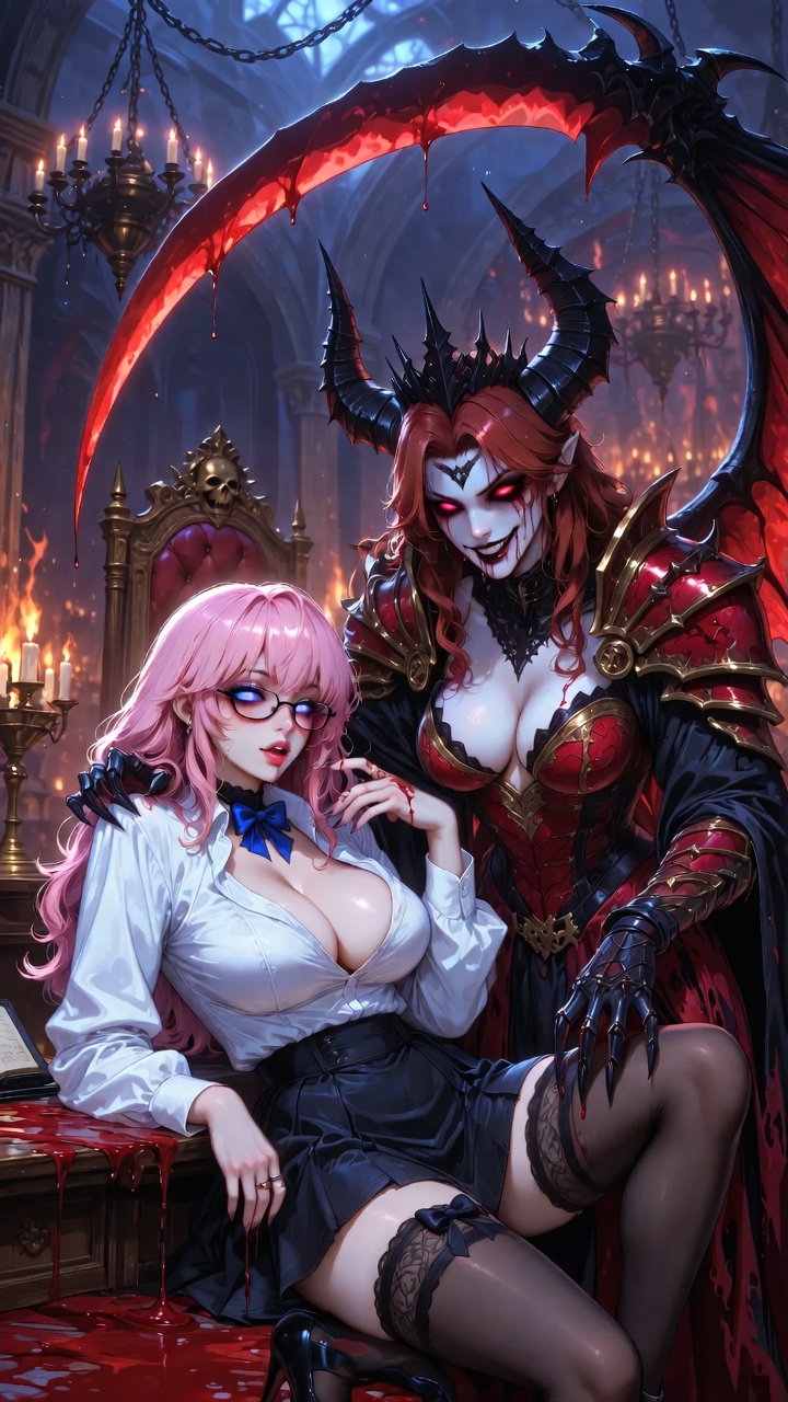 Pink Corruption and Crimson Demon Queen