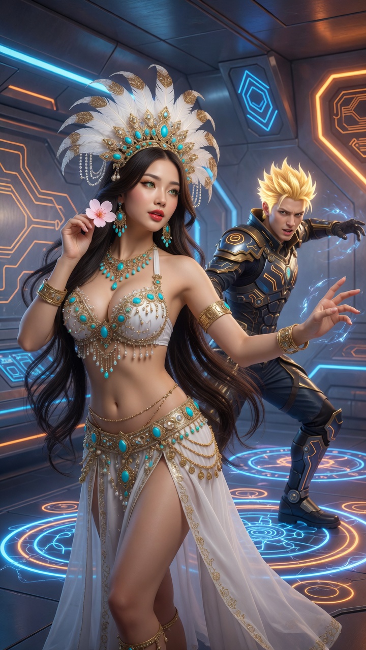 Futuristic Belly Dancer and Warrior