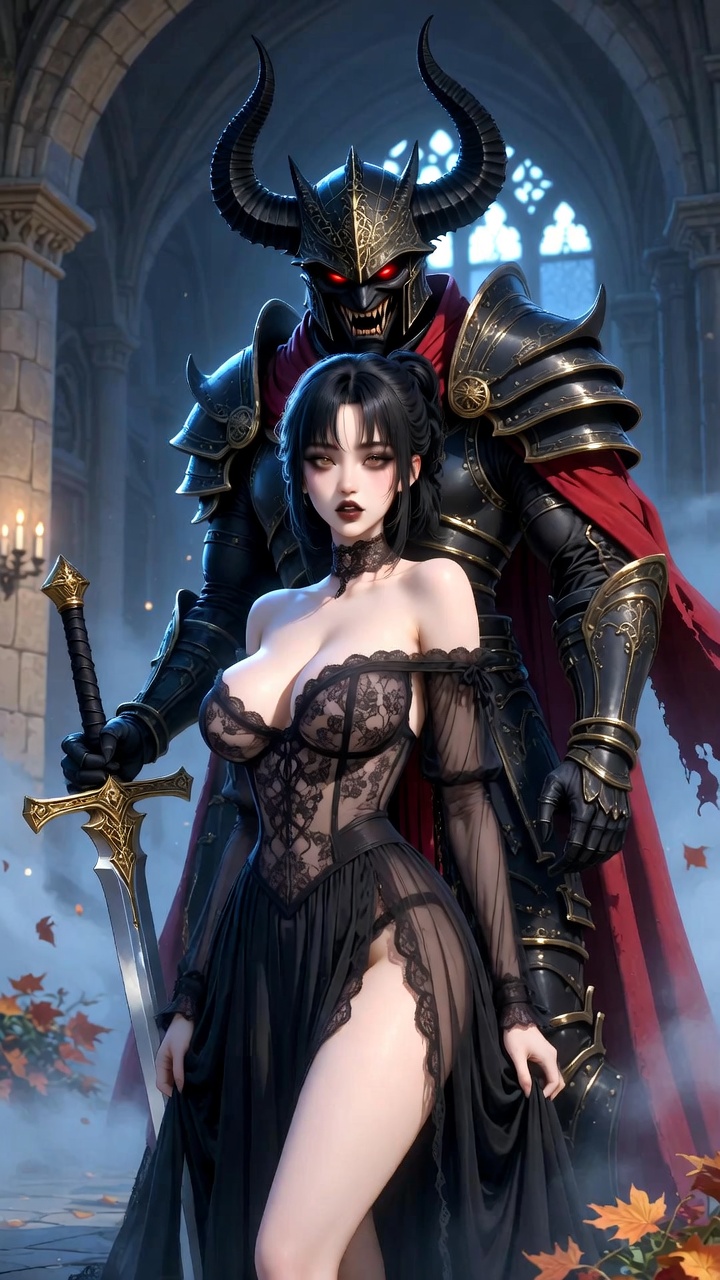 Demonic Knight Claims His Lace-Clad Bride