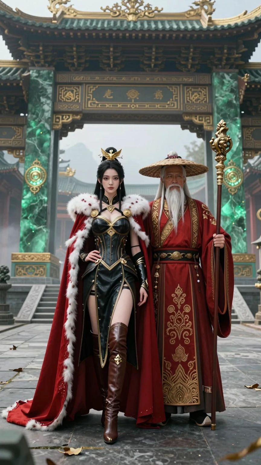 Imperial Empress and Ancient Master in Jade Temple