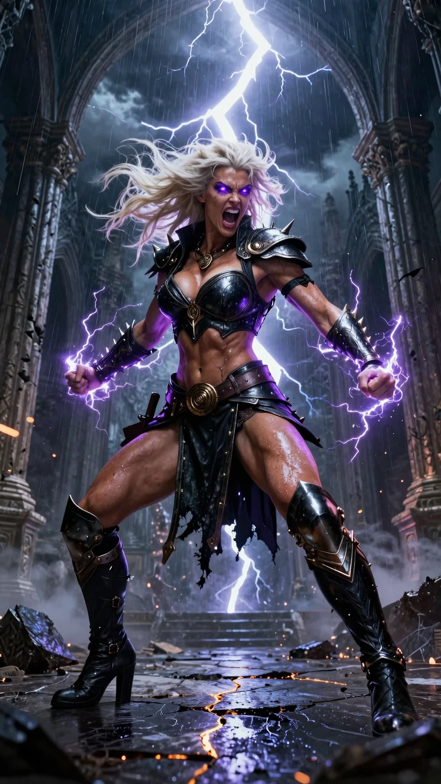 Thunder Goddess Warrior Lightning Temple Fury Strike