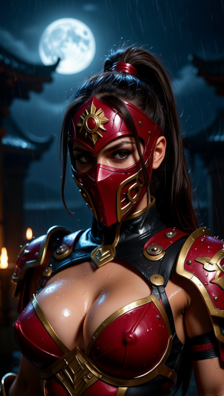 Crimson Moon Warrior — Forbidden Temple Night Seduction
