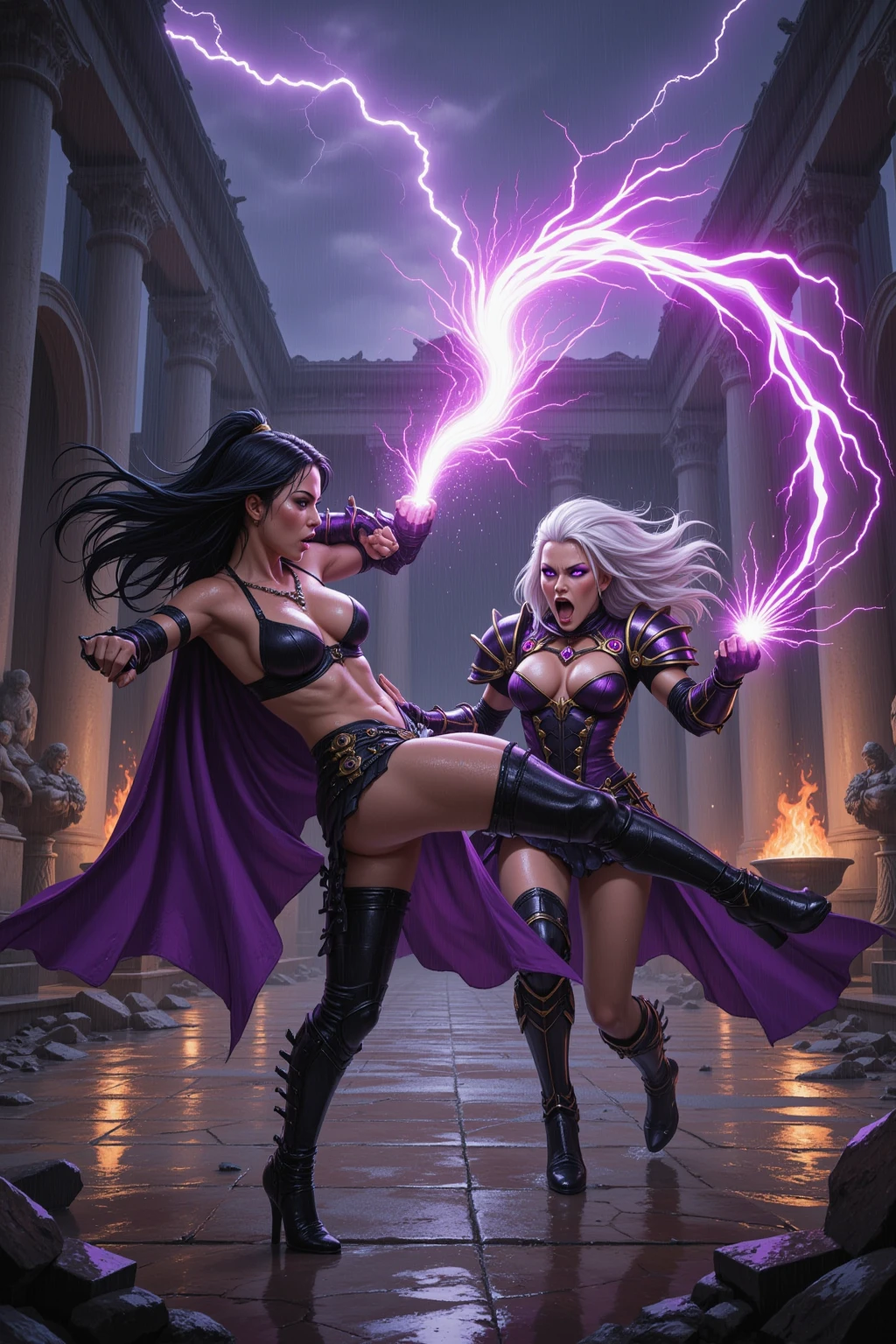 Thunderstorm Duel: Dark Sorceress vs Lightning Warrior