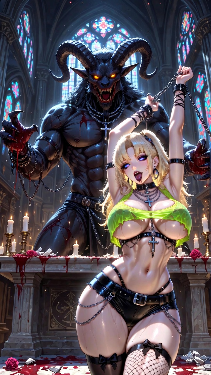 Neon Succubus Chains The Cathedral Demon Lord