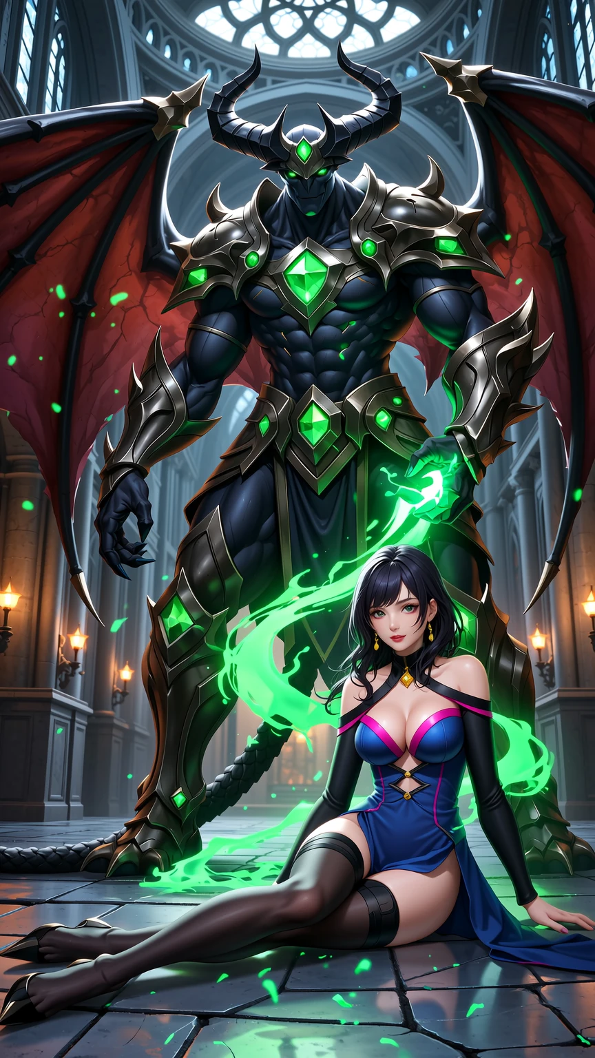 Dark Sorcery Guardian and Enigmatic Beauty