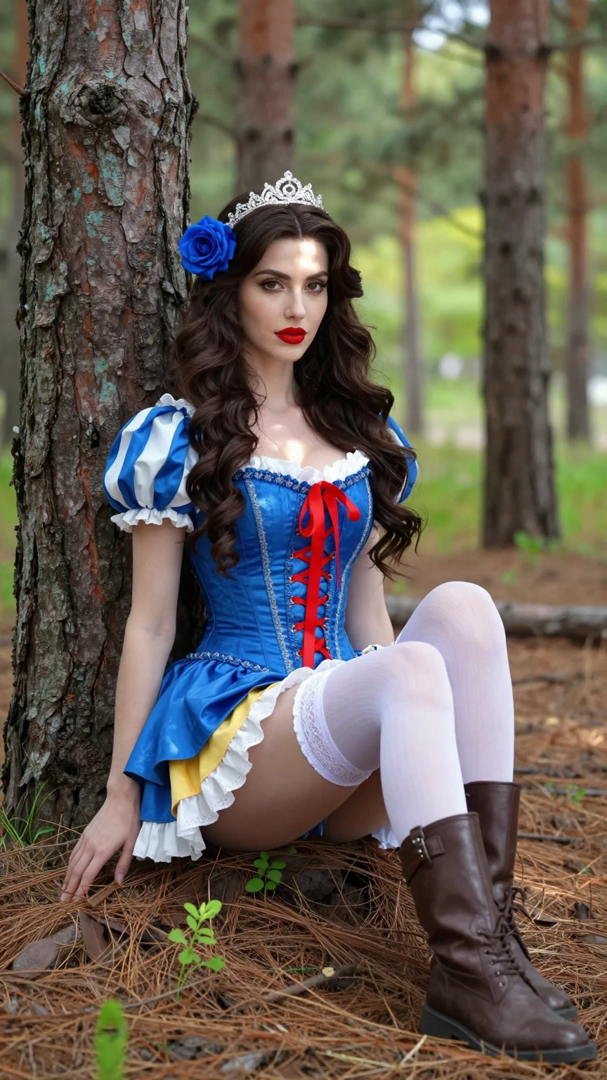 Enchanted Forest Princess in Corset Fantasy Style