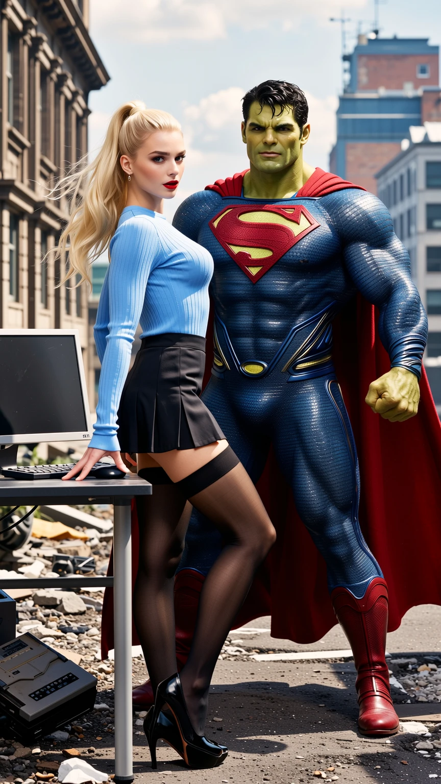 Blonde Office Rebel Meets Superpowered Street Guardian