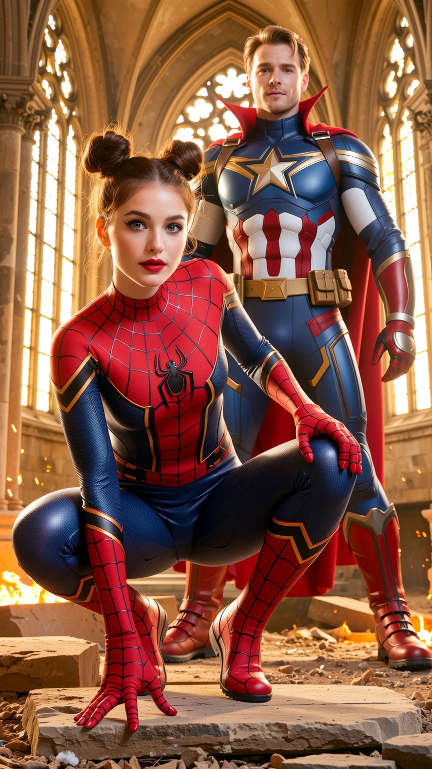 Spider Vixen & Eagle Sentinel – Cathedral Clash