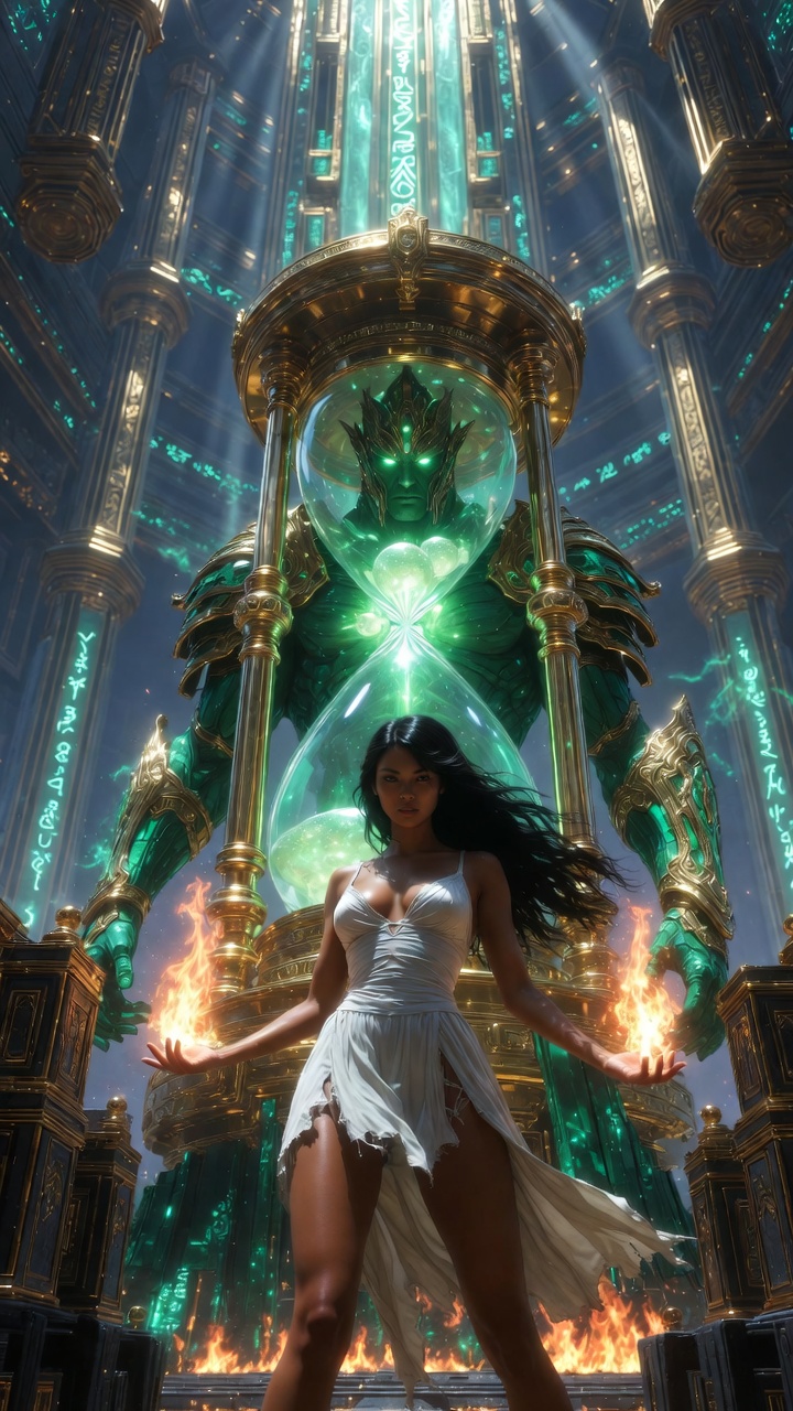 Sorceress and Emerald Guardian of the Time Chamber