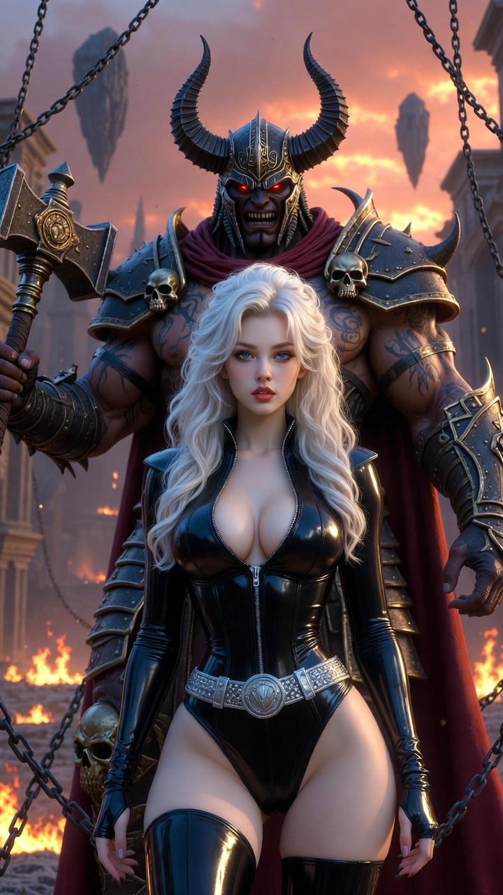 Blonde Queen & Horned Demon Lord – Hellfire Dominion