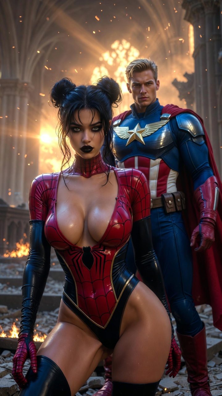 Spider Vixen & Eagle Sentinel – Cathedral Clash