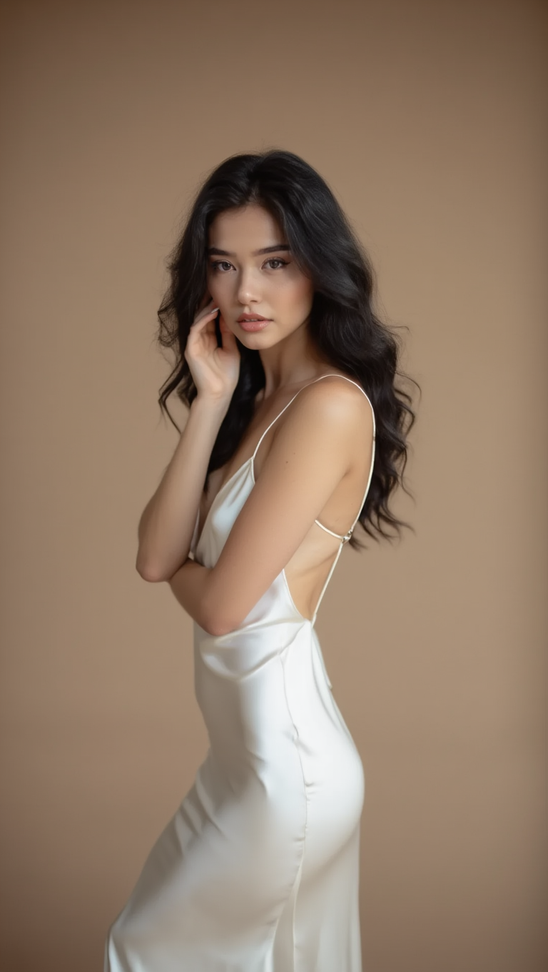 Ethereal Lingerie and Couture in Futuristic Light Tunnel