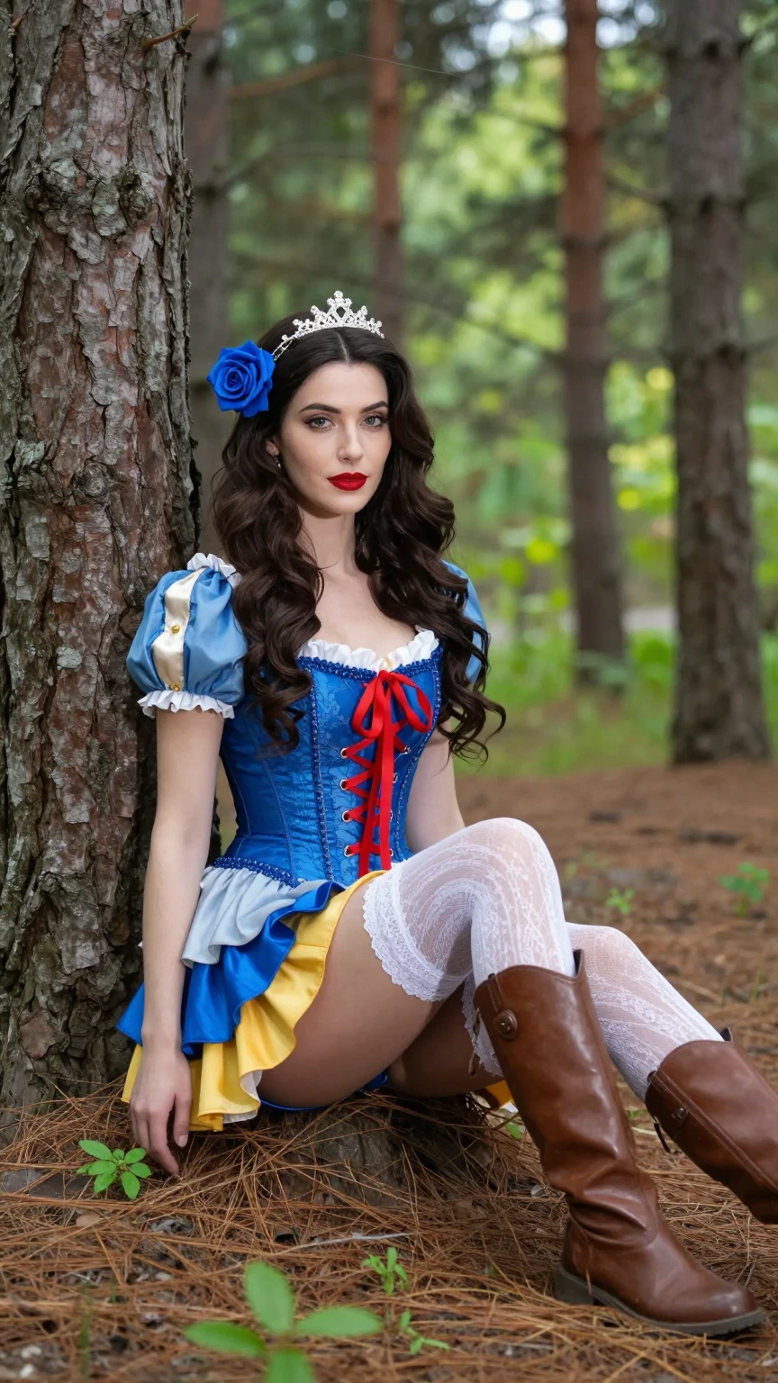 Enchanted Forest Princess in Corset Fantasy Style