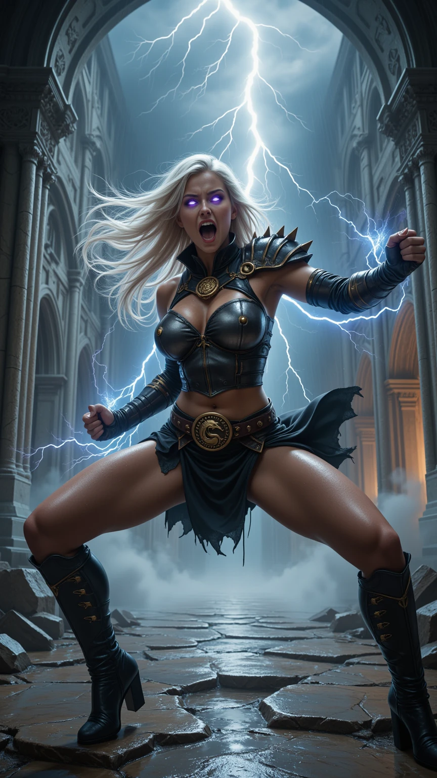 Thunder Goddess Warrior Lightning Temple Fury Strike