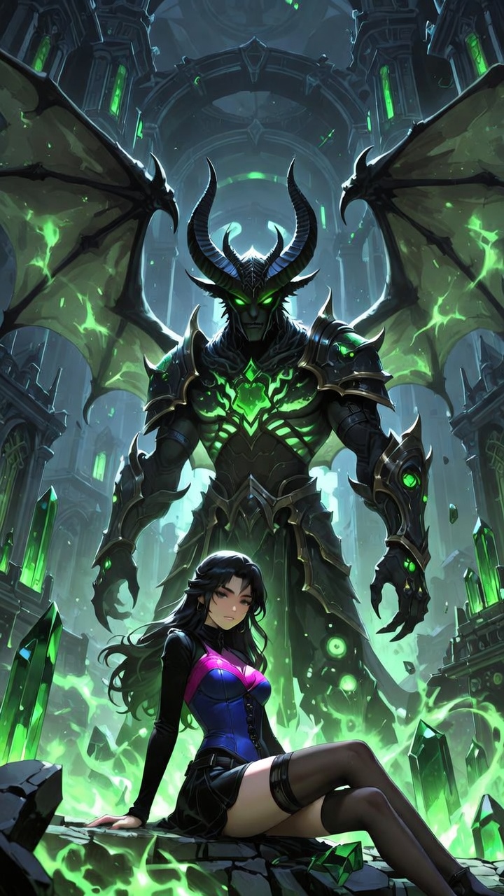 Dark Sorcery Guardian and Enigmatic Beauty