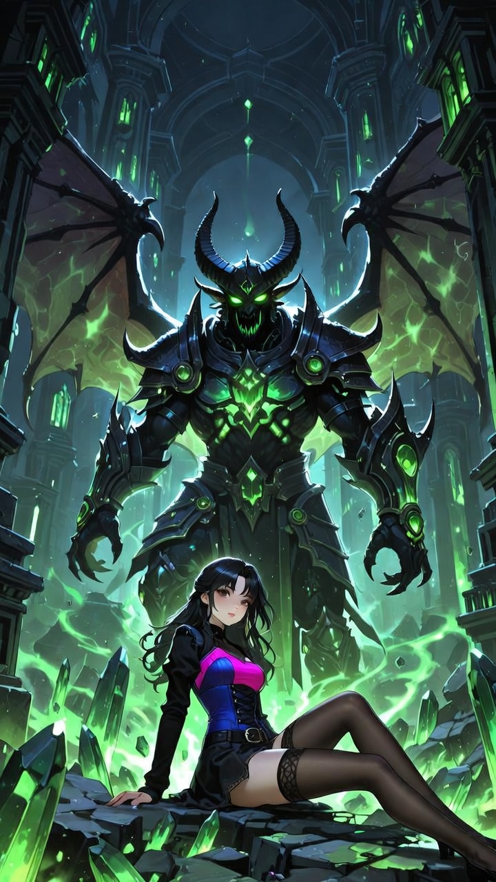 Dark Sorcery Guardian and Enigmatic Beauty