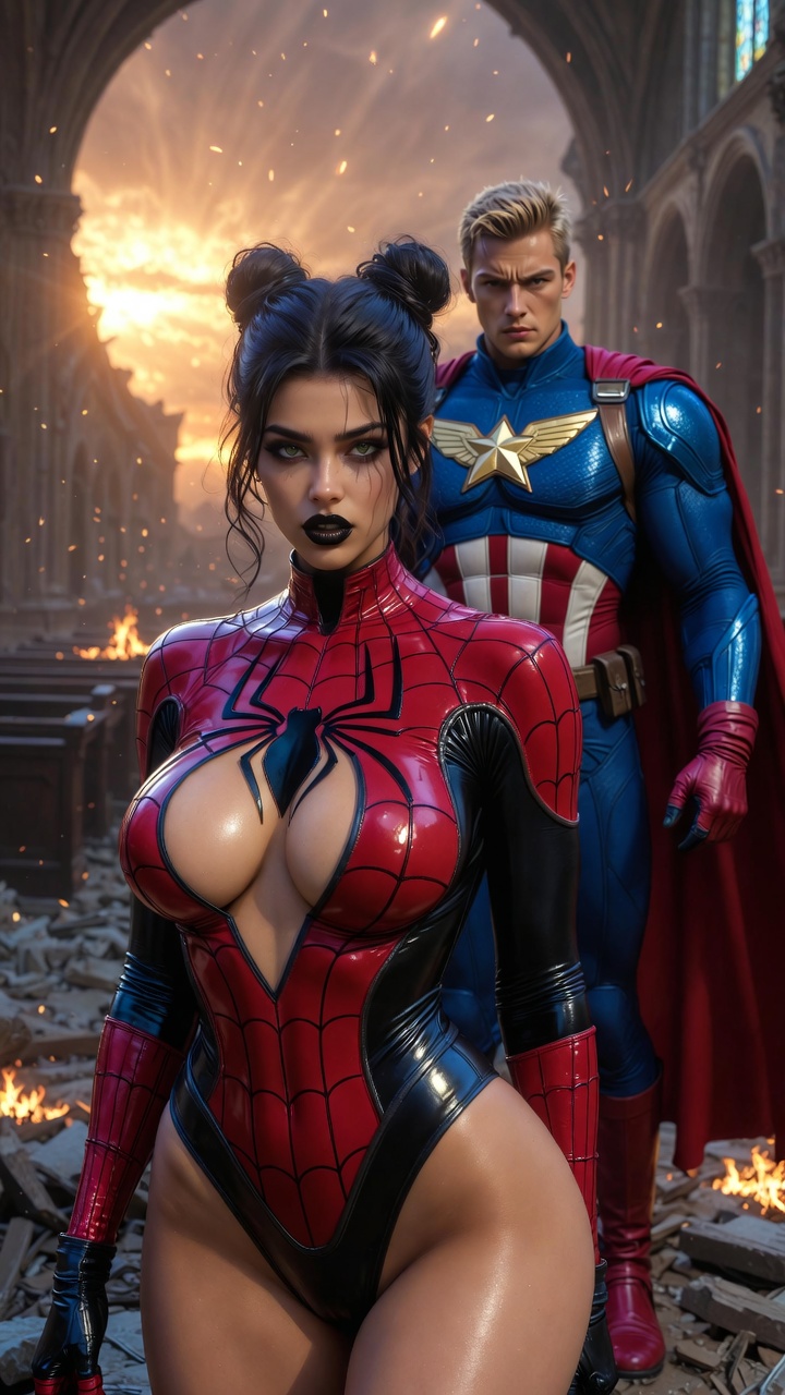 Spider Vixen & Eagle Sentinel – Cathedral Clash