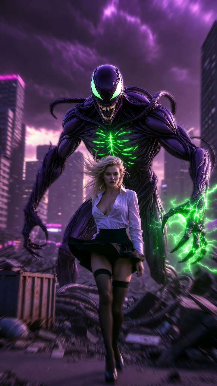 Seductive Power Clash in a Symbiote Apocalypse