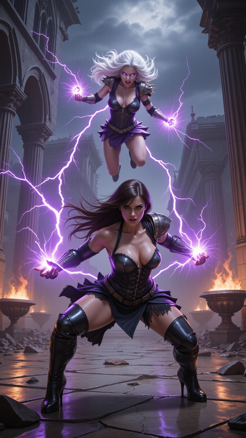 Dual Lightning Sorceresses Shatter Ancient Hall Battle