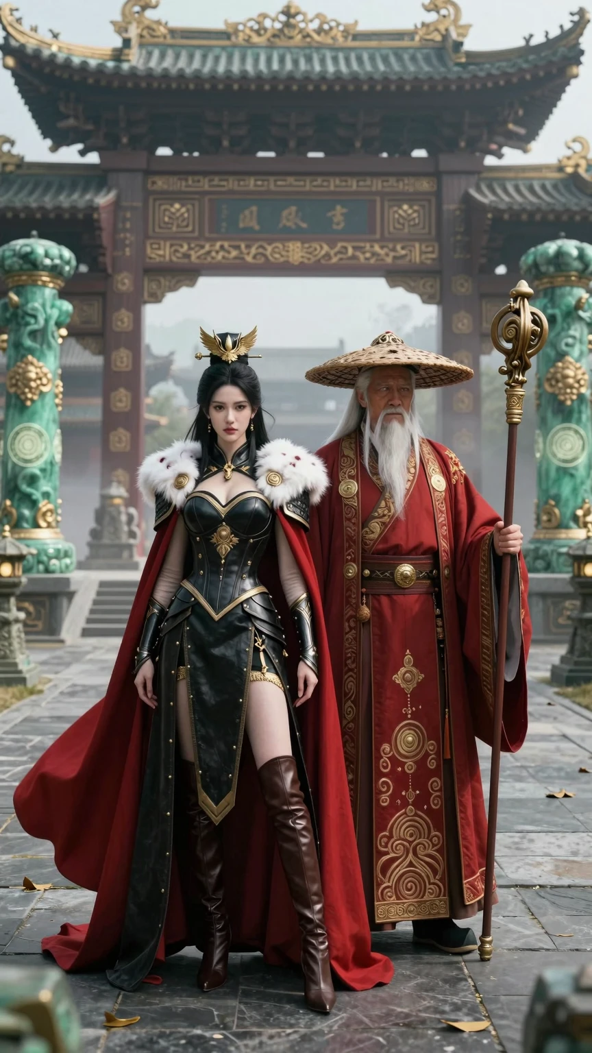 Imperial Empress and Ancient Master in Jade Temple