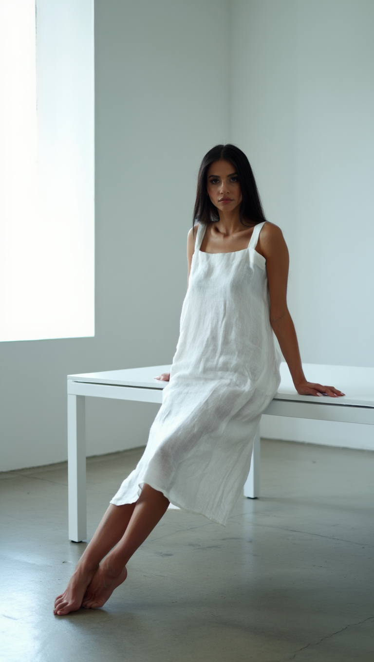 Luxury Nights: Black Satin Elegance in Modern City Spaces