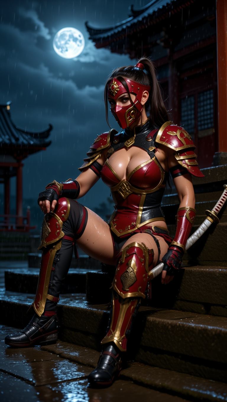 Crimson Moon Warrior — Forbidden Temple Night Seduction