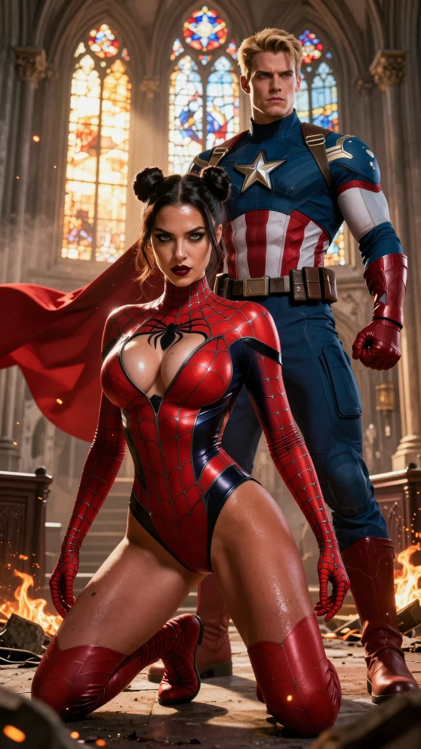 Spider Vixen & Eagle Sentinel – Cathedral Clash