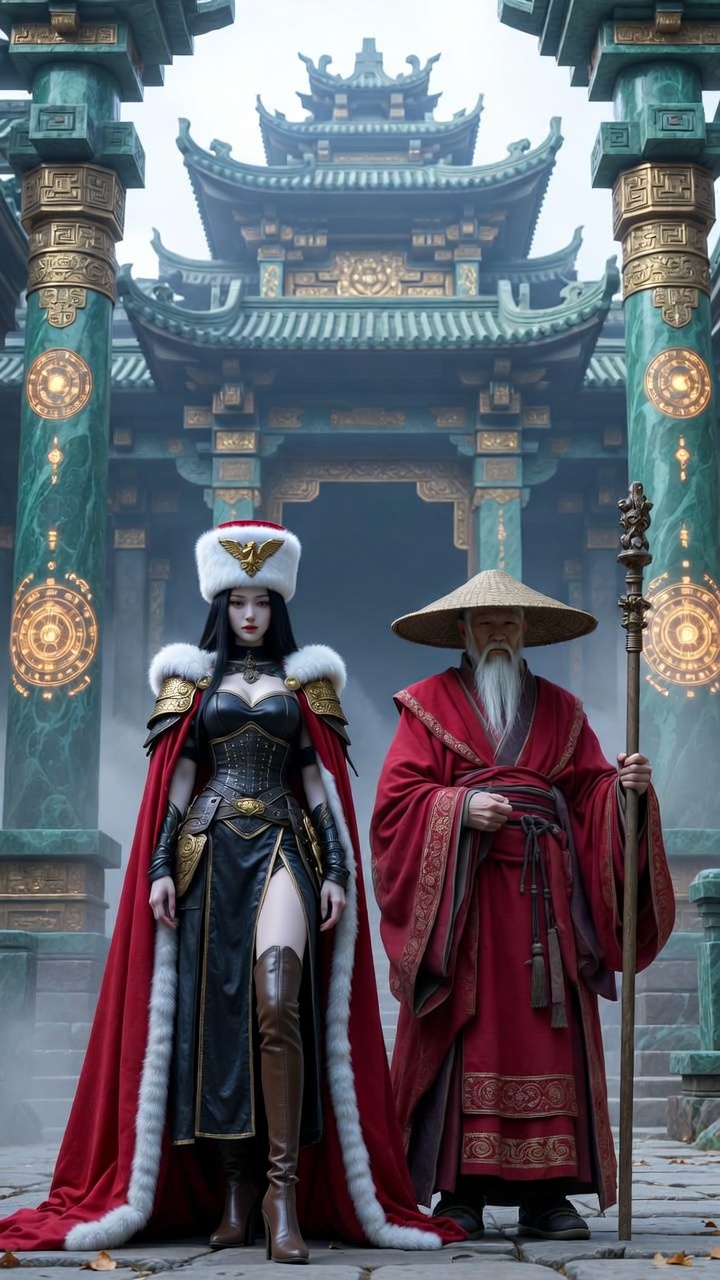Imperial Empress and Ancient Master in Jade Temple