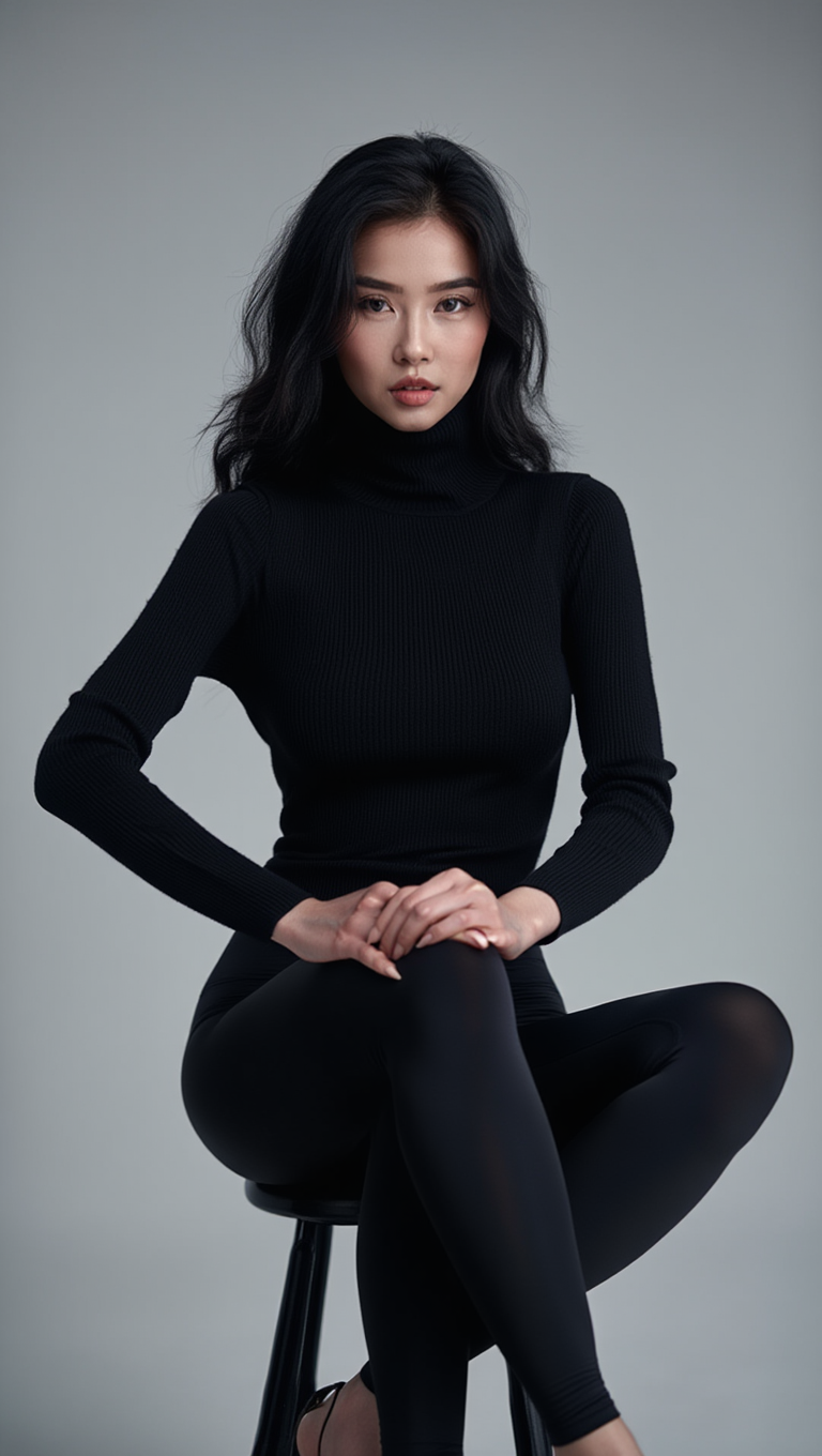 Ethereal Lingerie and Couture in Futuristic Light Tunnel