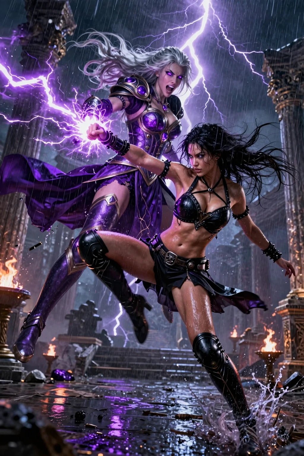Thunderstorm Duel: Dark Sorceress vs Lightning Warrior