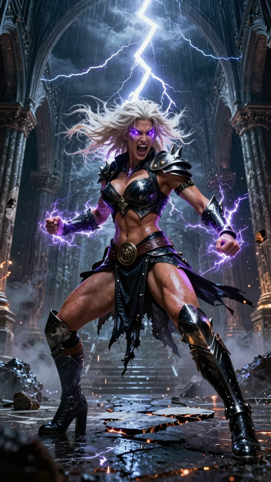 Thunder Goddess Warrior Lightning Temple Fury Strike