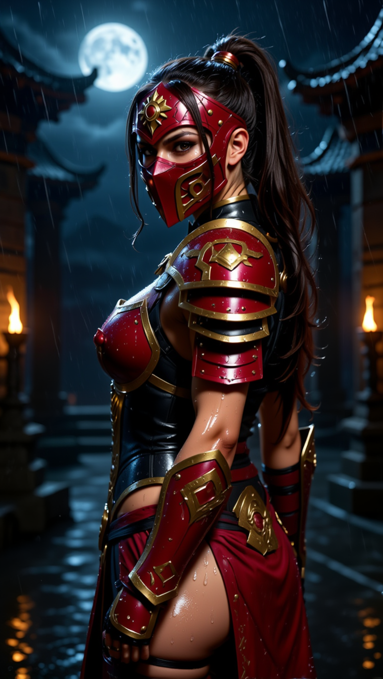 Crimson Moon Warrior — Forbidden Temple Night Seduction